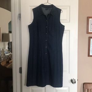 Denim sleeveless dress